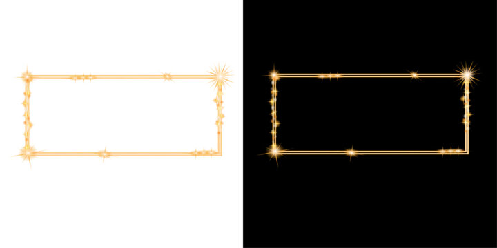 Split screen showing a bright frame on white and a dark frame on black