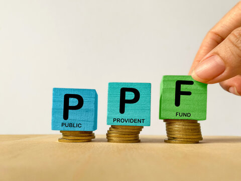 PPF Public Provident Fund Savings Concept