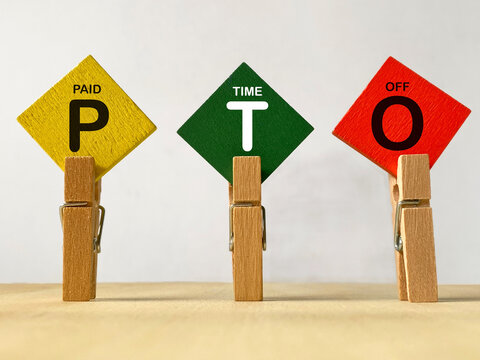PTO Paid Time Off Employee Leave Concept