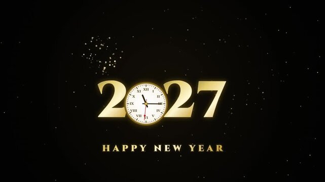Abstract Luxury Golden Chrono Countdown Seamless Motion Loop 4K
