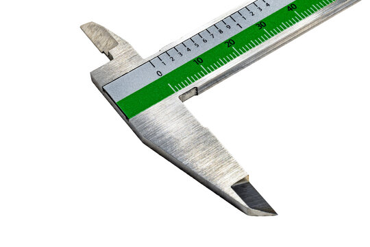 Dual scale vernier caliper with millimeter and inch precision measurement