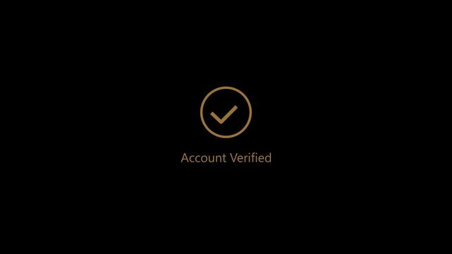 Deleted text with minimalist loading and checkmark concept on the transparent background. Motion graphics of remove idea. 4k motion video.