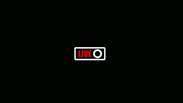 Live Video Capture Interface with Recording Indicator
