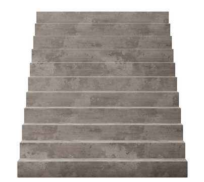 Concrete stairs are shown in a cutout style on a clear background. The stairs appear sturdy and lead upwards, with each step clearly defined