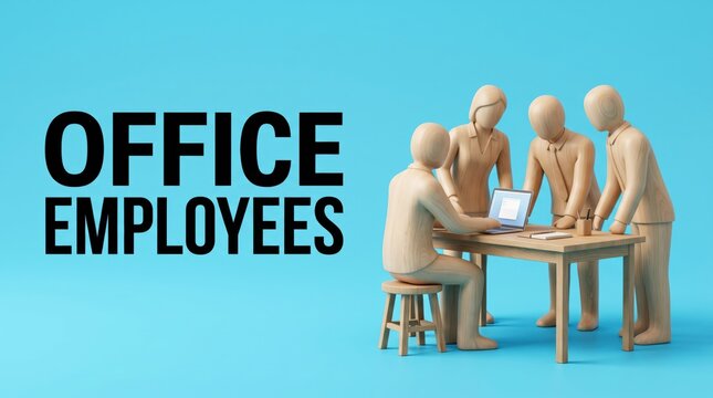 Group of office employees working together in a meeting