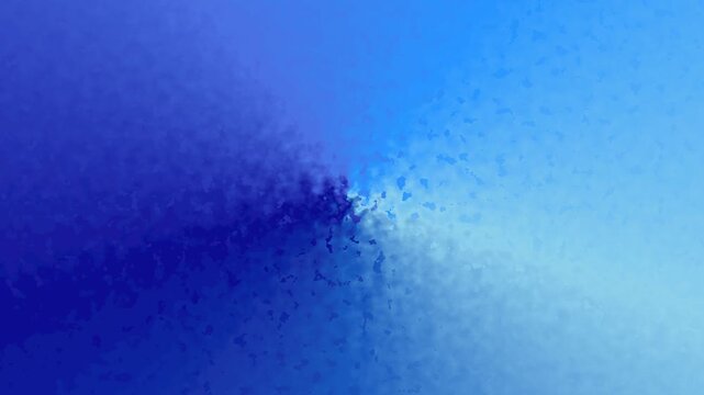 Abstract sapphire blue background featuring a rotating crumpled crystalline texture.