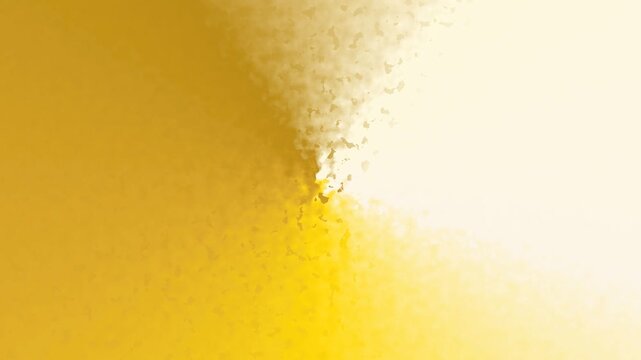 Macro shot of a shiny gold foil surface slowly crumpling and reflecting bright light
