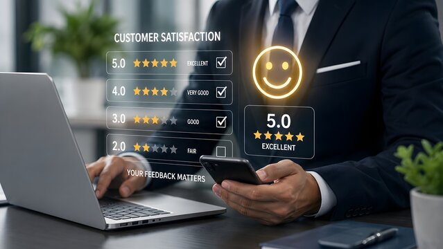 Analyzing customer satisfaction metrics and feedback through data visualization tools and technology to improve business performance and enhance user experience