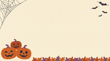 Fototapeta premium Halloween Party Invitation Background with Haunted House and Crescent Moon