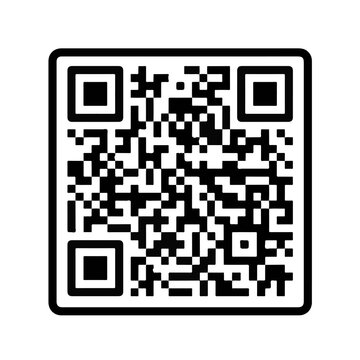 QR Code Icon, Scan Technology Vector Symbol