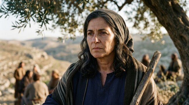 Prophetess Israel leader: Deborah figure, biblical heroine, guide people, holy woman, Lapidoth wife, inspire faith, ancient era, impart wisdom, divine message, judge nation.
