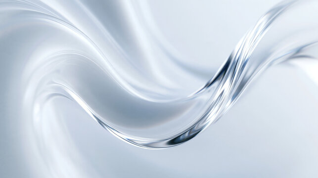 Smooth Flowing Liquid Wave Abstract Cosmetic Background