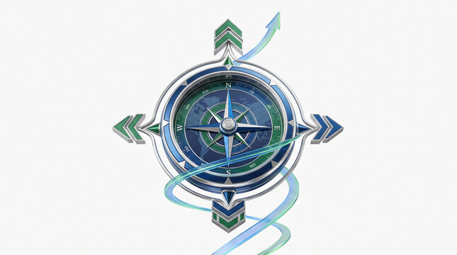 compass rose and globe
