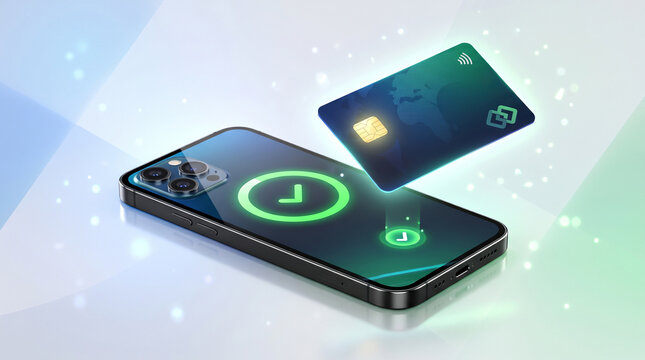 vector illustration of a mobile phone with icons