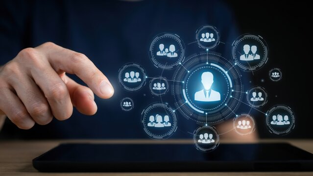 Human resources and networking concept