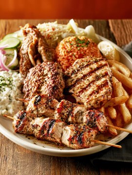 Balkan Mixed Grill Platter with Fries