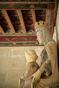 Profile of Virgen de Marzo, 13th Century Late Romanesque Gothic Art