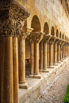 Ornate Romanesque Cloister Detail Santo Domingo de Silos Abbey