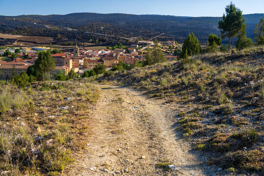 Panoramic View of Santo Domingo de Silos from Southern Hills