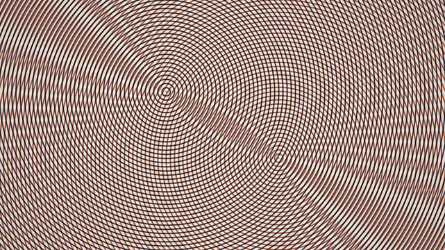 Concentric Circles Pattern Abstract Background with Intersecting Waves