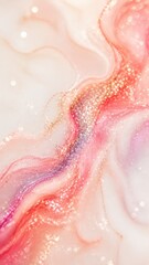 Fototapeta premium Abstract pastel pink marble glitter mobile wallpaper
