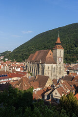 Obraz premium medieval Brasov city center in Romania