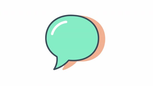 Repeating speech bubble icons in a repeating pattern on a striped background representing communication concepts