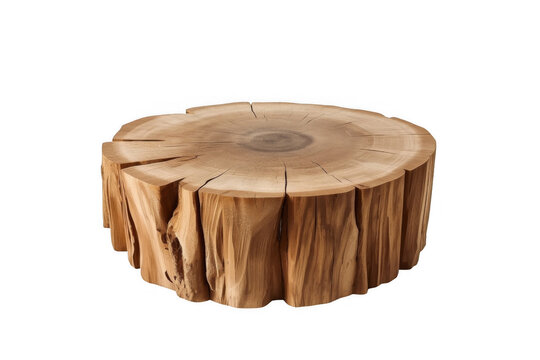 Rustic Cracked Natural Tree Trunk Slice