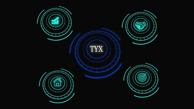 Business TEX concept with icon of performance, rating, evaluation, feedback, achievement, reward, and survey.4k Animation video