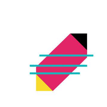 Abstract geometric shapes with lines