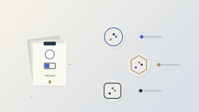 One credit report feeding three scoring models that return different results, animation