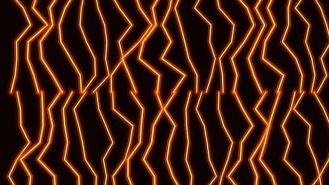 Neon orange lava flow abstract motion background.