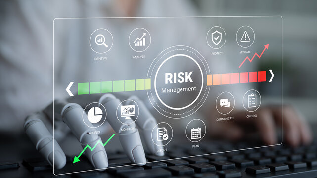 Interactive digital dashboard showcasing risk management tools and analytics for effective strategy implementation in business environments, enhancing decision-making processes. Nascent