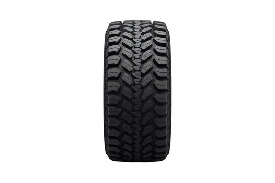 Rugged Off Road Vehicle Tire Front View