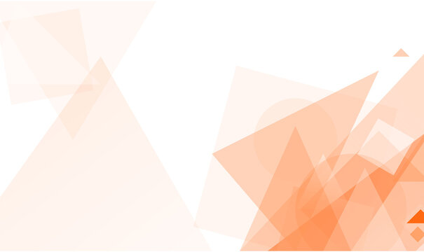 Abstract Light Orange Geometric Polygon Background Illustration for Web Banner Header Design