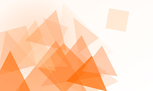 Abstract Orange Triangle Geometric Polygon Background Illustration for Web Banner Header