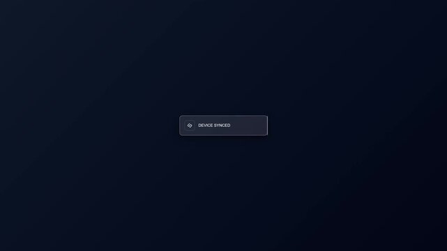 Minimalist dark background with a subtle glowing button animation.
