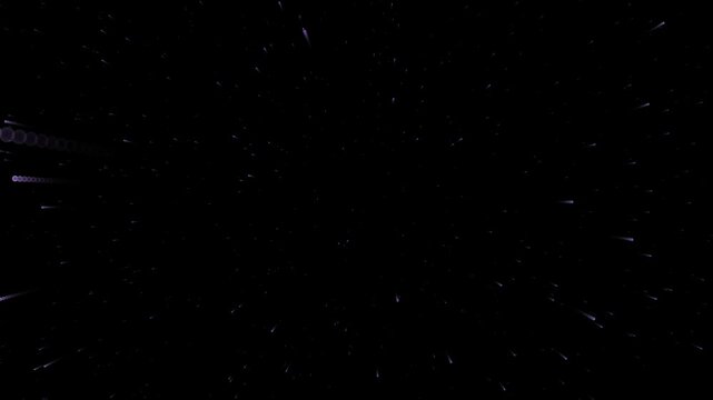 echo light speed warp tunnel with teal star streaks racing through deep navy space, futuristic abstract motion background