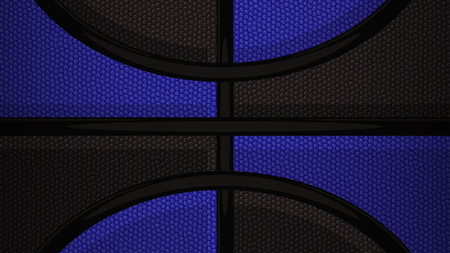 Vector basketball seamless background pattern repeating black and blue