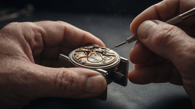 Hands lubricating watch movement