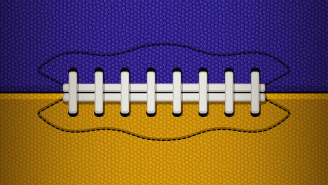 Seamless vector football background texture purple and yellow