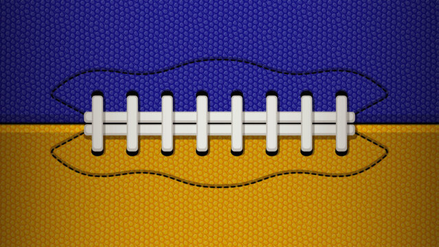 Seamless vector football background texture blue and yellow