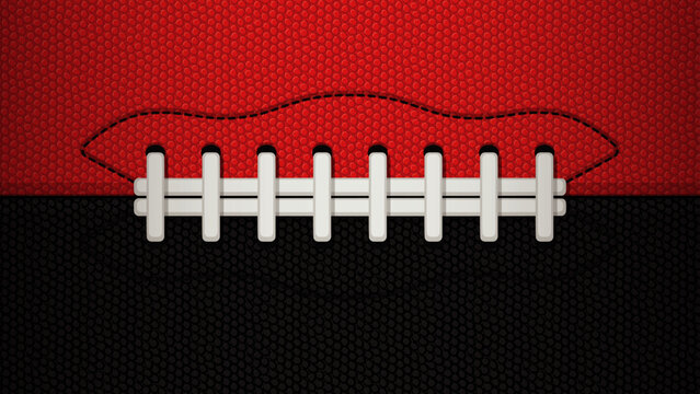 Seamless vector football background texture red and black