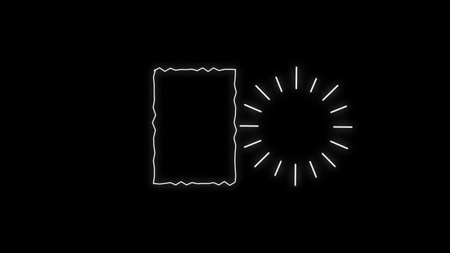 Clean UI Toggle Switch Animation with Subtle Glow Effect in Dark Minimalist Background