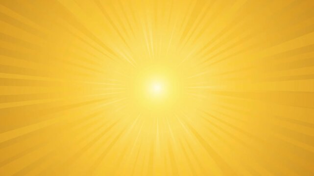 Golden Sunburst Rays emanating outwards in cinematic motion with subtle parallax effect