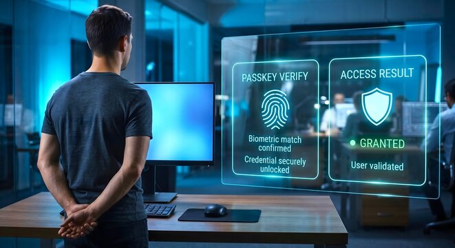 Passkey Verification and Access Granted Panels in Office