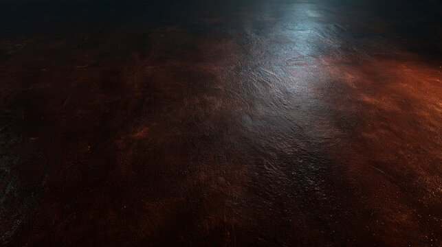 Dark Textured Concrete Surface with Dramatic Reflection