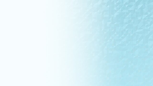 White and cyan low poly crystalline gradient fades into clean space for copy presentation.