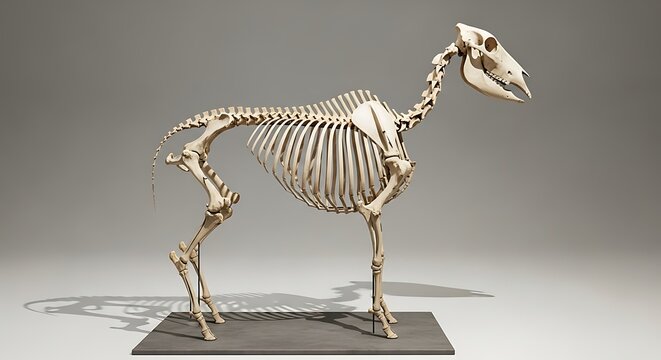 skeleton of a dog