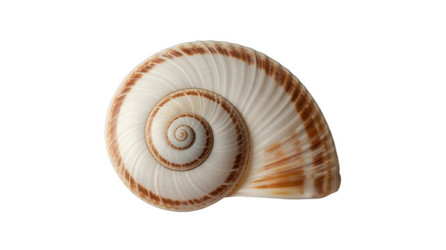 Spiral seashell png brown white shell png ocean shell png marine seashell png beach treasure png close up image